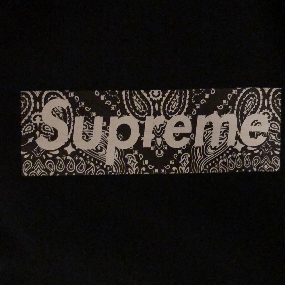 Supreme paisley box logo 2001 size L